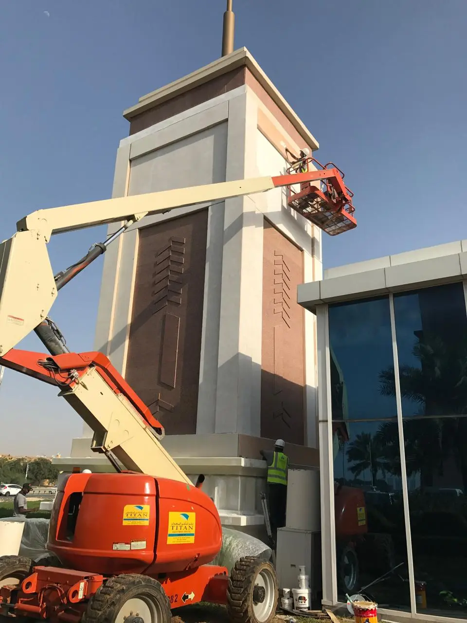 Hard FM Services - Building maintenance engineer checking HVAC system